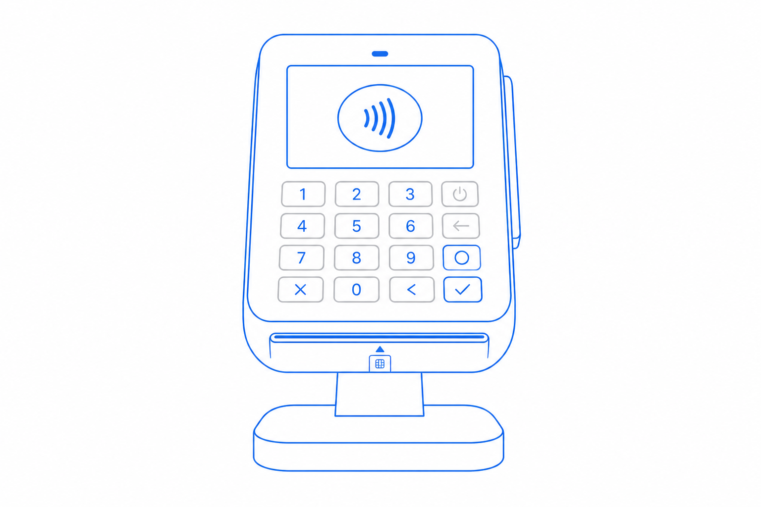 Card Reader product illustration for the CloudIP pos hardware bundles catalog.